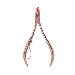 - BIFULL - Alicate Uñas Curvado Punta Fina 10.2 cm pico 9 mm PINK BRONZE