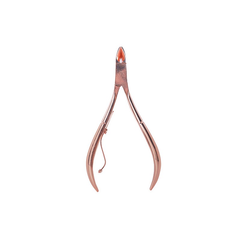- BIFULL - Alicate Uñas Curvado Punta Fina 10.2 cm pico 9 mm PINK BRONZE - BIFULL - Alicate Uñas Curvado Punta Fina 10.2 cm pico 9 mm PINK BRONZE