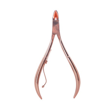 - BIFULL - Alicate Uñas Curvado Punta Fina 10.2 cm pico 9 mm PINK BRONZE