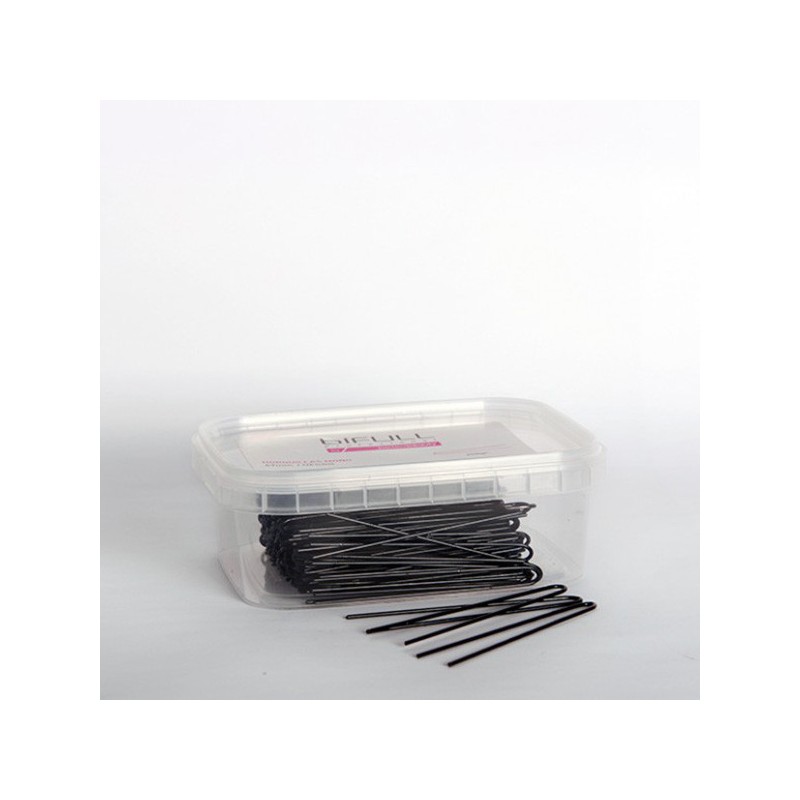 - BIFULL - Horquillas Moño NEGRAS 55 mm 250 gramos - BIFULL - Horquillas Moño NEGRAS 55 mm 250 gramos