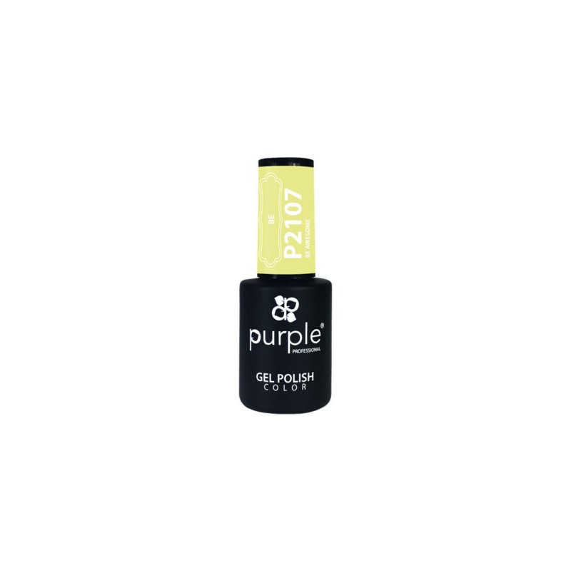 - PURPLE - Esmalte Permanente en Gel Be Awesome P2107 10 ml - PURPLE - Esmalte Permanente en Gel Be Awesome P2107 10 ml
