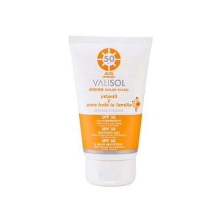 - VALISOL - Crema Solar Facial S.P.F. 50 100 ml