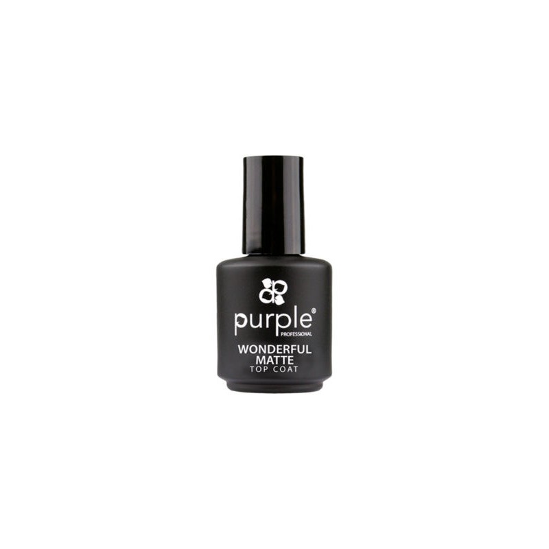 - PURPLE - Wonderful MATE Top Coat 15 ml - PURPLE - Wonderful MATE Top Coat 15 ml