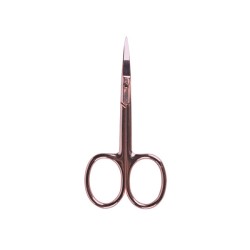 - BIFULL - Tijera Manicura Curvada Punta Fina 9.3 cm Pink Bronze