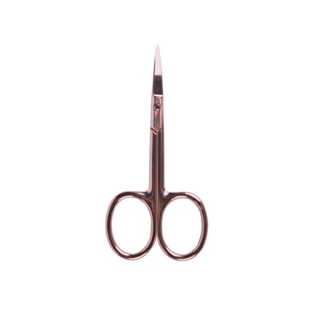 - BIFULL - Tijera Manicura Curvada Punta Fina 9.3 cm Pink Bronze