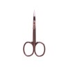 - BIFULL - Tijera Manicura Curvada Punta Fina 9.3 cm Pink Bronze