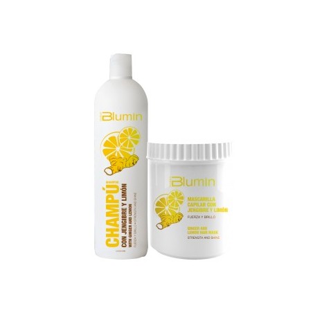 - TAHE - Pack Blumin Jengibre y Limón (champú 1000 ml + mascarilla 700 ml