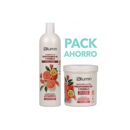 - TAHE - Pack Blumin Provitamina B5 y Pomelo (Champú 1000 ml + Mascarilla 700 ml)