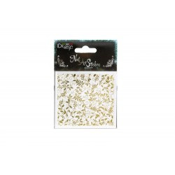 - POSTQUAM - Pegatinas Nail Art Stickers Gold Flowers