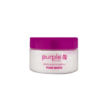 - PURPLE - Polvo Acrílico Queen Power PURE WHITE 50 gramos