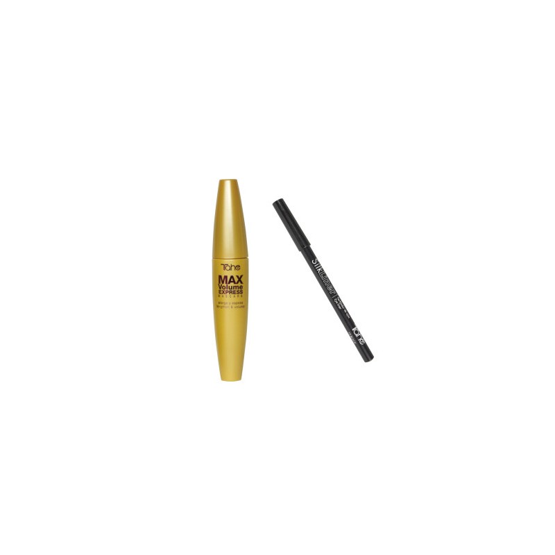 - TAHE - Máscara de pestañas MAX Volume Express + perfilador de ojos de regalo - TAHE - Máscara de pestañas MAX Volume Express + perfilador de ojos de regalo