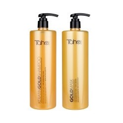 - TAHE - Pack Botanic Gold XXL (champú 1000 ml + mascarilla 1000 ml)
