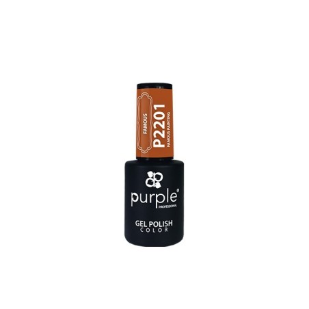 - PURPLE - Esmalte Permanente en Gel Famous Painting P2201 10 ml