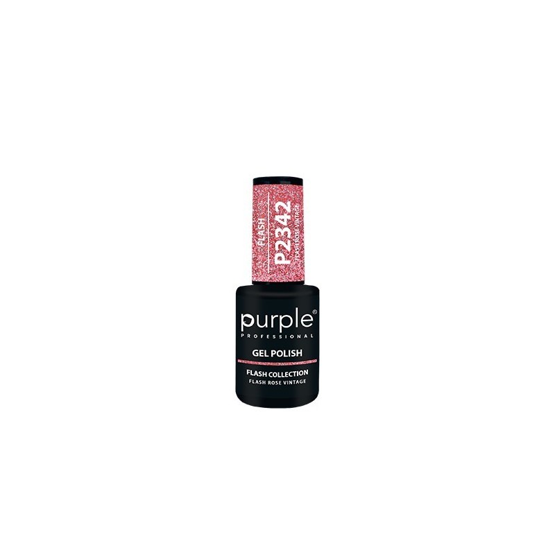 - PURPLE - Esmalte Permanente en Gel Flash Rose Vintage P2342 10 ml - PURPLE - Esmalte Permanente en Gel Flash Rose Vintage P2342 10 ml