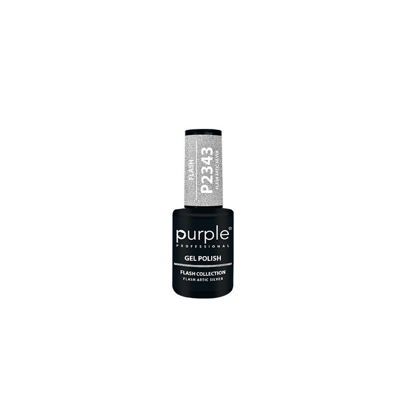- PURPLE - Esmalte Permanente en Gel Flash Artic Silver P2343 10 ml - PURPLE - Esmalte Permanente en Gel Flash Artic Silver P2343 10 ml
