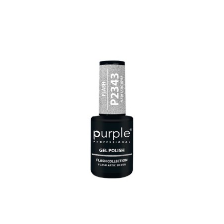 - PURPLE - Esmalte Permanente en Gel Flash Artic Silver P2343 10 ml