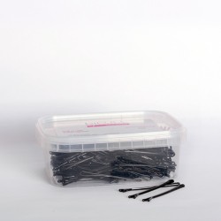 - BIFULL - Horquillas Clip Planas NEGRAS 51 mm 500 gramos