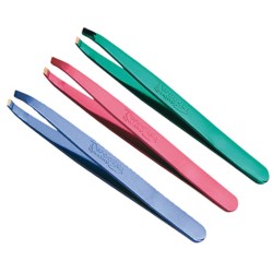 - EUROSTIL - Pinza depilar inoxidable colores metalizados