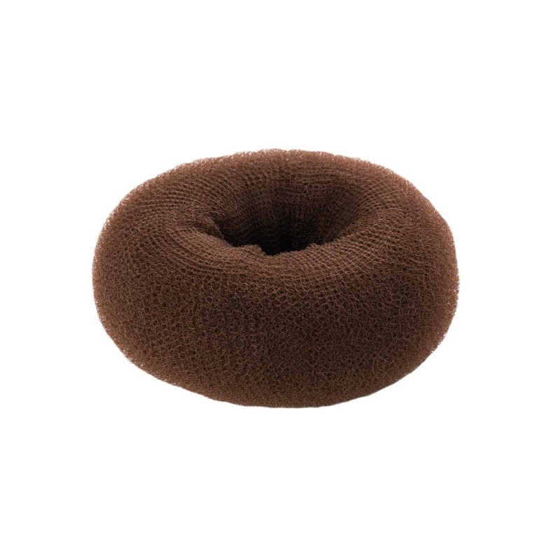- EUROSTIL - Relleno moño circular 6.5 cm color castaño - EUROSTIL - Relleno moño circular 6.5 cm color castaño