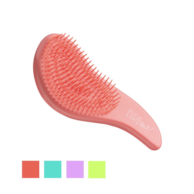 - EUROSTIL - Cepillo desenredar colores pequeño Detangler Brush - EUROSTIL - Cepillo desenredar colores pequeño Detangler Brush