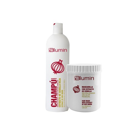 - TAHE - Pack Blumin extracto Cebolla Roja (champú 1000 ml + mascarilla 700 ml)