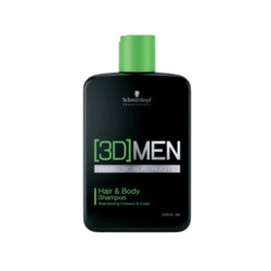 - SCHWARZKOPF - 3dMen Champú Cabello y Cuerpo Hair & Body 250 ml