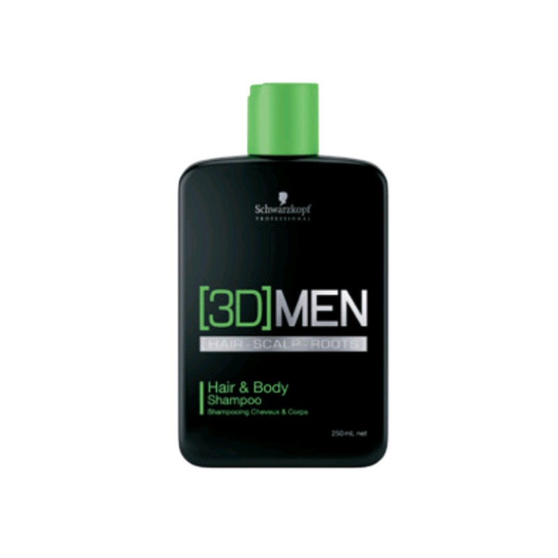 - SCHWARZKOPF - 3dMen Champú Cabello y Cuerpo Hair & Body 250 ml - SCHWARZKOPF - 3dMen Champú Cabello y Cuerpo Hair & Body 250 ml