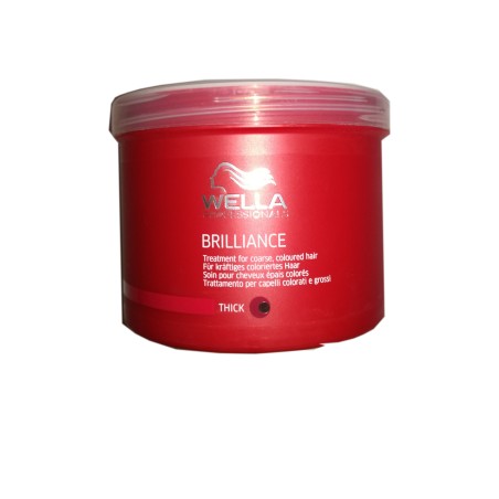 - WELLA - Mascarilla Brilliance cabellos coloreados gruesos 500 ml