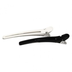 - BIFULL - Pinzas separadoras pato metal Blanco-Negro 12 unidades