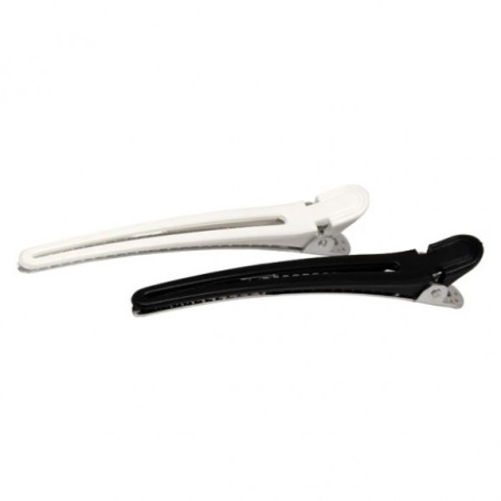 - BIFULL - Pinzas separadoras pato metal Blanco-Negro 12 unidades