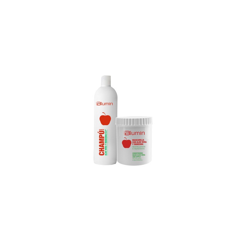 - TAHE - Pack Blumin Aloe Vera y Manzana (champú 1000 ml + mascarilla 700 ml) - TAHE - Pack Blumin Aloe Vera y Manzana (champú 1000 ml + mascarilla 700 ml)