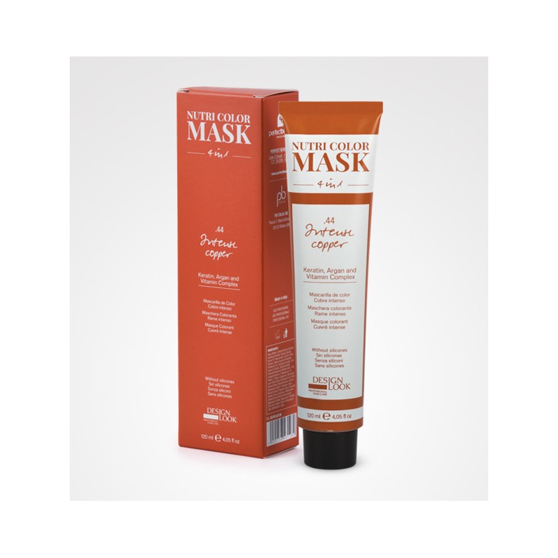 - DESIGN LOOK - Mascarilla de Color 4 en 1 COBRE INTENSO .44 120 ml - DESIGN LOOK - Mascarilla de Color 4 en 1 COBRE INTENSO .44 120 ml