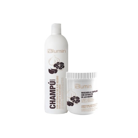 - TAHE - Pack Blumin Extracto de Ajo Negro (champú 1000 ml + mascarilla 700 ml)