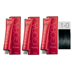 - SCHWARZKOPF - Pack 3 tintes 1/0 Negro 60 ml