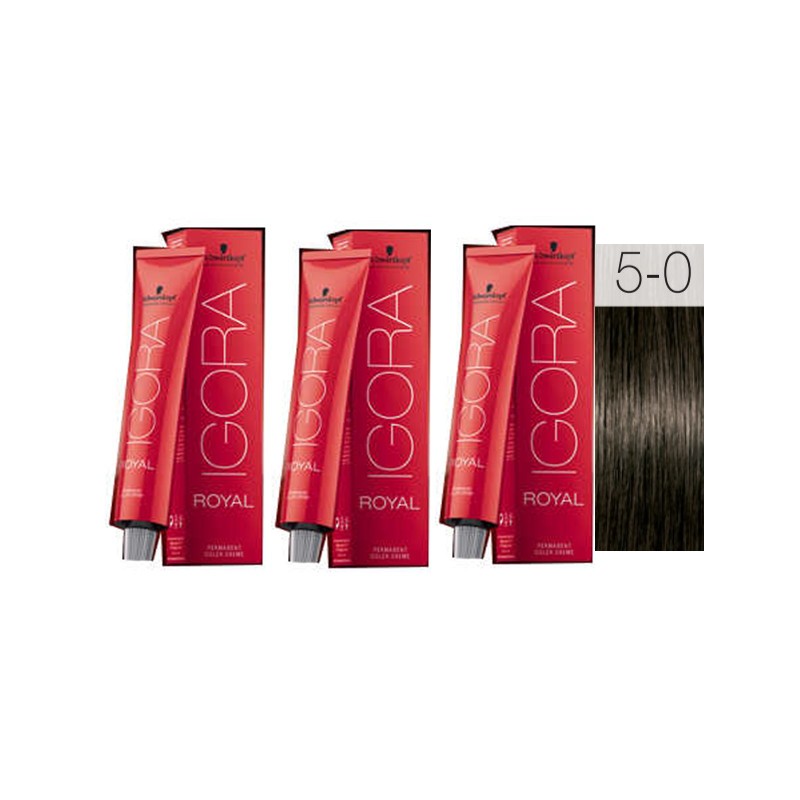 - SCHWARZKOPF - Pack 3 Tintes 5/0 Castaño Claro 60 ml - SCHWARZKOPF - Pack 3 Tintes 5/0 Castaño Claro 60 ml