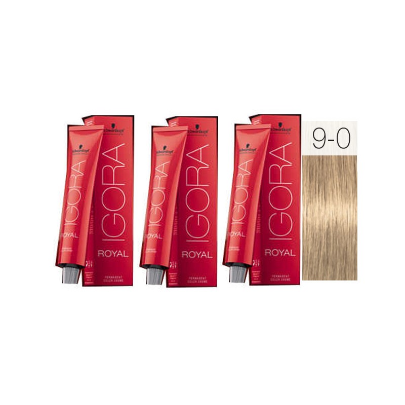 - SCHWARZKOPF - Pack 3 Tintes 9/0 Rubio Muy Claro 60 ml - SCHWARZKOPF - Pack 3 Tintes 9/0 Rubio Muy Claro 60 ml